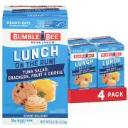 Bumble Bee Lunch on the Run Tuna Salad with Crackers Kit, 8.2 Oz (Pack of 4) - R