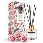 Midnight Rose Flower Scented 4.06 oz 120ml Reed Diffuser Set with 6 Fiber Sti...