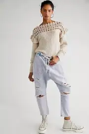 NWT FREE PEOPLE Sz XS SHABBY KINGPINS IN PURPLE HAZE