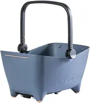 Basil Buddy MIK Dog Bicycle Basket - 32 L, Blue, Robust, Includes Lockable MIK System and MIK Carrier Plate, Perfect for Safe Transport of Dogs