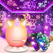 Unicorns Night Light for Girls: Unicorn Egg Star Projector Gifts for 3 4 5 6 7 8