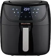 Russell Hobbs Satisfry Air Extra Large 8L Air Fryer, 27170AU, Air Fryer Oven, 10 Pre-Set Cooking Functions, Digital Touchscreen Display, Dishwasher Safe, Black