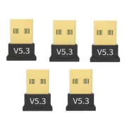 5Pcs USB Bluetooth Adapter 5.3 Bluetooth Receiver Speaker Mouse Key1736