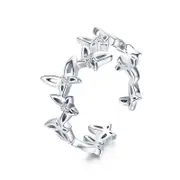 Sterling Silver Dancing Butterfly Adjustable Hypoallergenic Ring
