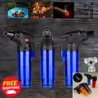 4Pcs Blow Torch Jet Lighter Kitchen Butane Tobacco Safety Lock Refillable