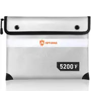 Upgraded 5200Â°F Fireproof Document Bag with Heat Insulated Water Fire Proof