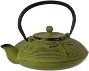 Teapot Brew Teaology Cast Iron Strainer Tea Pot Kitchen Dragonfly Green 770ml