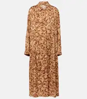 [Dries Van Noten] Dries Van Noten Leopard-print coat AU 6 brown
