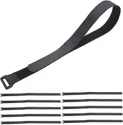 12pcs Mat Carrying Straps Elastic Yoga Strap Adjustable Hook and Loop Strap Elastic Strap Buckle Strap Yoga Mat Carrying Strap Yoga Mat Band Yoga Strap for Night Running Gear