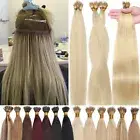 THICK 200S NANO RING Tip Remy Human Hair Extensions Micro Loop Pre Bonded Blonde