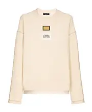 Plain knitted tiled hoodie S,XS Nude