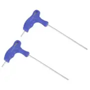 2.5mm Hex Key T-Handle Dual End Wrench Spanner, Metric CR-V Steel 2 Pcs