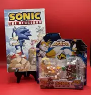 Legends Of Akedo Vs Sonic The Hedgehog Figures & Sonic 3 Book Box Set NEW Sealed