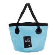 20L Collapsible Bucket, Travel Portable Water Storage Container, Light Blue
