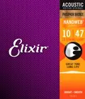 Elixir 16152 Nanoweb Phos/Bro Light 12-string Acoustic Guitar Strings (10-47)