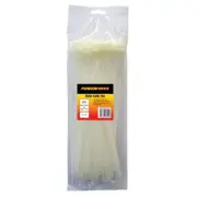 Powerforce Cable Tie Natural 380mm x 7.6mm Pack of 100 POWCT3807NT/100