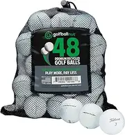 [GolfBall Nut] 48 Golf Ball Mix for Titleist Pro V1 and Pro V1x - Recycled and Used ProV1 & ProV1x Golf Balls - Includes Mesh Carrying Bag - Good Condition