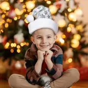 Northlight 14" White Silver Sequin Snowflake Christmas Santa Hat Faux Fur Brim
