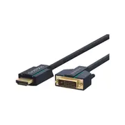 Clicktronic HDMI DVI-D (24+1) Cable - 10m - Black