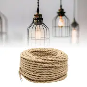 Twisted Braided Linen Line Electric Rope Light Cord Retro 2x0.75mm Electrical