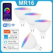 1-6X LED Smart Bulb Works Control with WiFi, Tuya, Smart Home, Alexa 6W MR16
