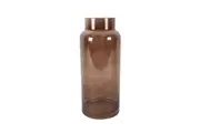 Maine & Crawford 30x12.5cm Moodi Tall Glass Vase w/ Rope Handle Home Decor Brown
