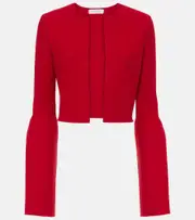 [Gabriela Hearst] Gabriela Hearst Katlin cropped wool jacket AU 16 red