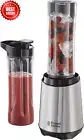 RHBL300 Mix & Go Blender 300W Stainless Steel High Speed Electric Silver Black
