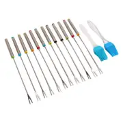 12pcs 24cm Fondue Forks Stainless Steel Handheld Fondue Sticks