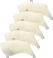 Plastic White Fishing Bait 6.5 cm 12 Realistic Artificial Lure 5-Pack for Effective Catch