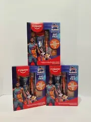3 Colgate Tune Squad Space Jam Colgate Gift Pack Lebron James Toothbrush Sets