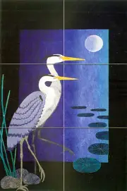 12 x 18 Art Decor Mural Ceramic Backsplash Bath Tile #837