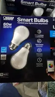 Feit Electric 60W LED WiFi Smart Bulb (2 Pack)