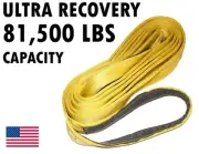Recovery Lifting Sling 6" x 20' Eye & Eye 2-ply USA Made Tow Strap Pull Crane