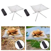 Fire Pit Disassemble Bonfires Portable Fireplace for Garden BBQ Backpacking