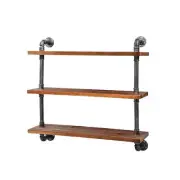 NNEDSZ Display Wall Shelves Industrial DIY Pipe Shelf Brackets Rustic Bookshelf
