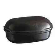 Emile Henry Art 31cm Ceramic Bread Baker Dish Mould Oven Baking Tray Charcoal