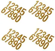 SEWACC 4 Sets Reflective Number Decals for Mailbox and Address Door Number Stickers for Easy Recognition and Personalization for Cars and Street Addresses