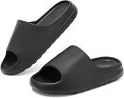 [Homtechly] Unisex Cloud Slides for Women and Men, Comfort Platform Lightweight Pillow Slippers Slides, Soft Foam Runner Shower House Slippers, Summer Open Toe Sandals for Indoor and Outdoor