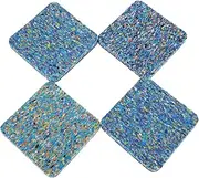 4pcs Cushion Treadmill Accessories Treadmill Mat for Hardwood Floors Gym Equipment Mat Exercise Pad Floor Mats for Gym Workout Pad Gym Mat Treadmill Mat for Carpet Treadmill Pad