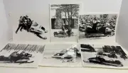 Vintage 70s MERC SNOWMOBILES Advertising Black & White Photos - Qty 6