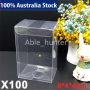 100x PVC Clear Model Toy Car Display Box Dustproof Storage Case For 1:64Scale AD