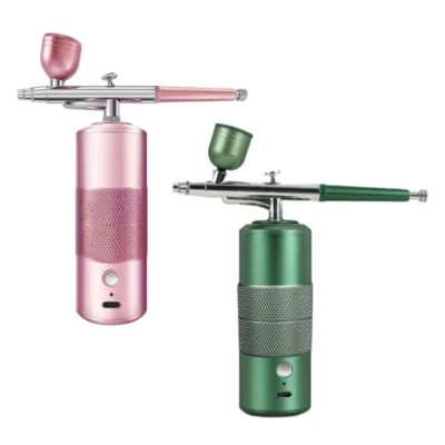 Portable Nails Airbrush Kit With Compressor Injector Nail Paint Spray Guns