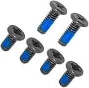 Gintai 1Set 6PCS 2 Long and 4 Short Black Lower Bottom Base Cover Case Screws Replacement for HP Spectre x360 13-AP