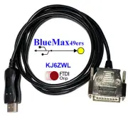 CNC DNC FTDI USB to DB-25 Male Null Modem Cable Software Flow Control CNC-SW-25M