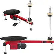 Carton Wrapping Machine,Electric Stretch Flat Film Wrapping Machine,Automatic Plastic Film Packaging Equipment,Speed ​​50 RPM,Turntable Diameter 40cm, for Stretch Film Wrap Roll(80cm)