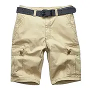 Men's Cargo Shorts Hiking Shorts Pocket Plain Comfort Breathable Outdoor Daily Going out Fashion Casual Black Army Green