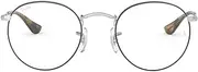 [Ray-Ban] RB3447 Round Metal Sunglasses, Matte Gold/Clear GRADIENT Brown, 50 mm