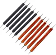 HAPINARY 5pcs Double-Ended Embossing Tools Dot Painting Pen for Watercolor Clay Modeling Nail Art