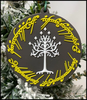Lord of The Rings Tree of Gondor Christmas Ornament - Brand New